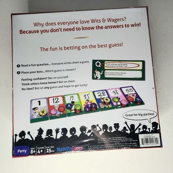 Wits and Wagers board game new in plastic - Picture 2 of 4